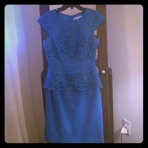 Antonio Melani Teal Peplum Dress